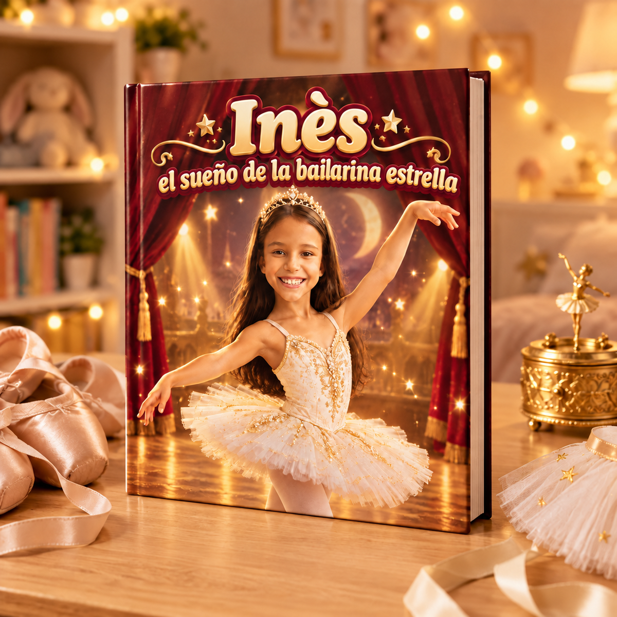 El libro «El sueño de la bailarina estrella» sobre una mesa