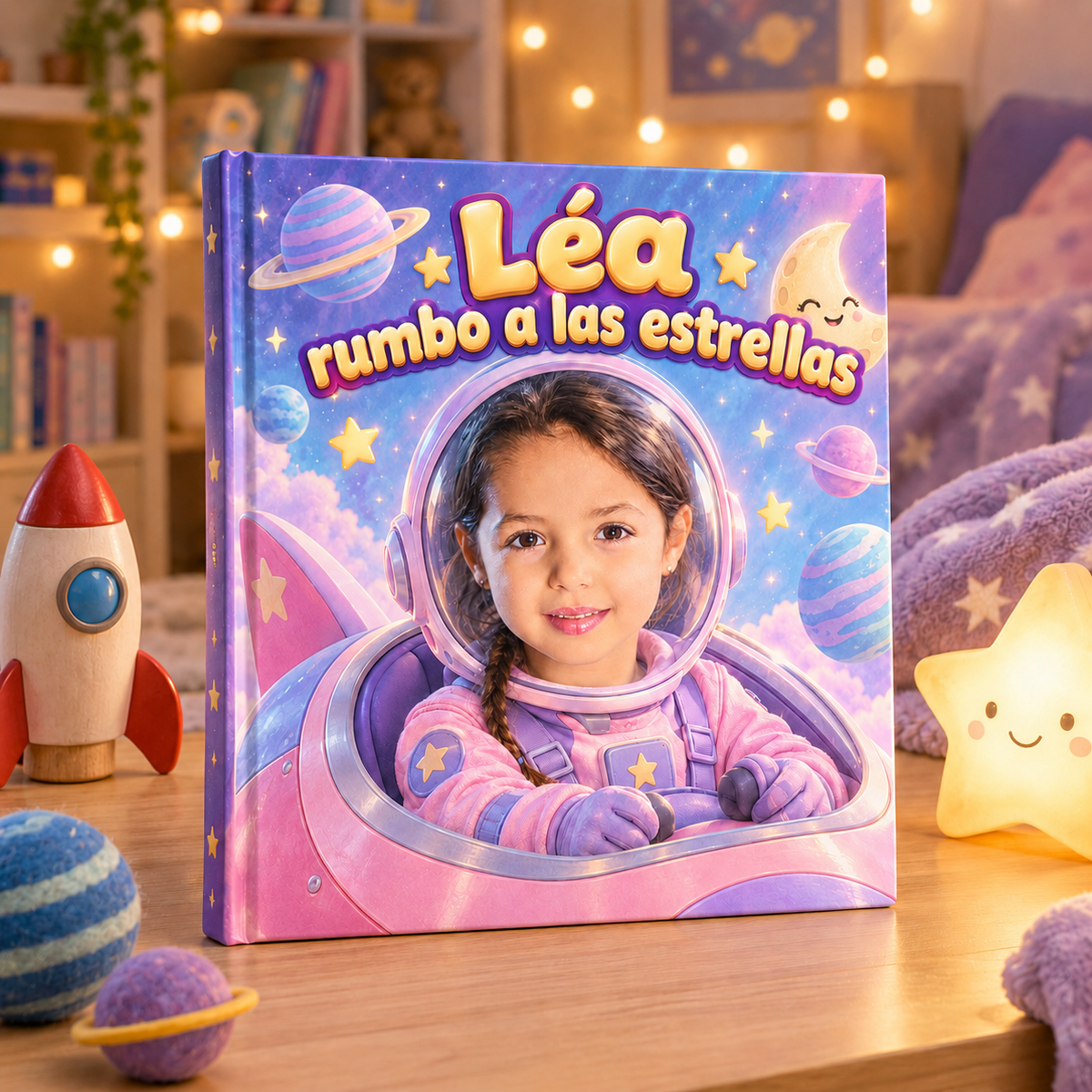 El libro «Rumbo a las estrellas» sobre una mesa