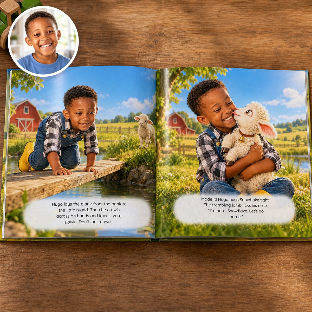 Open book: Hugo’s story, with their photo