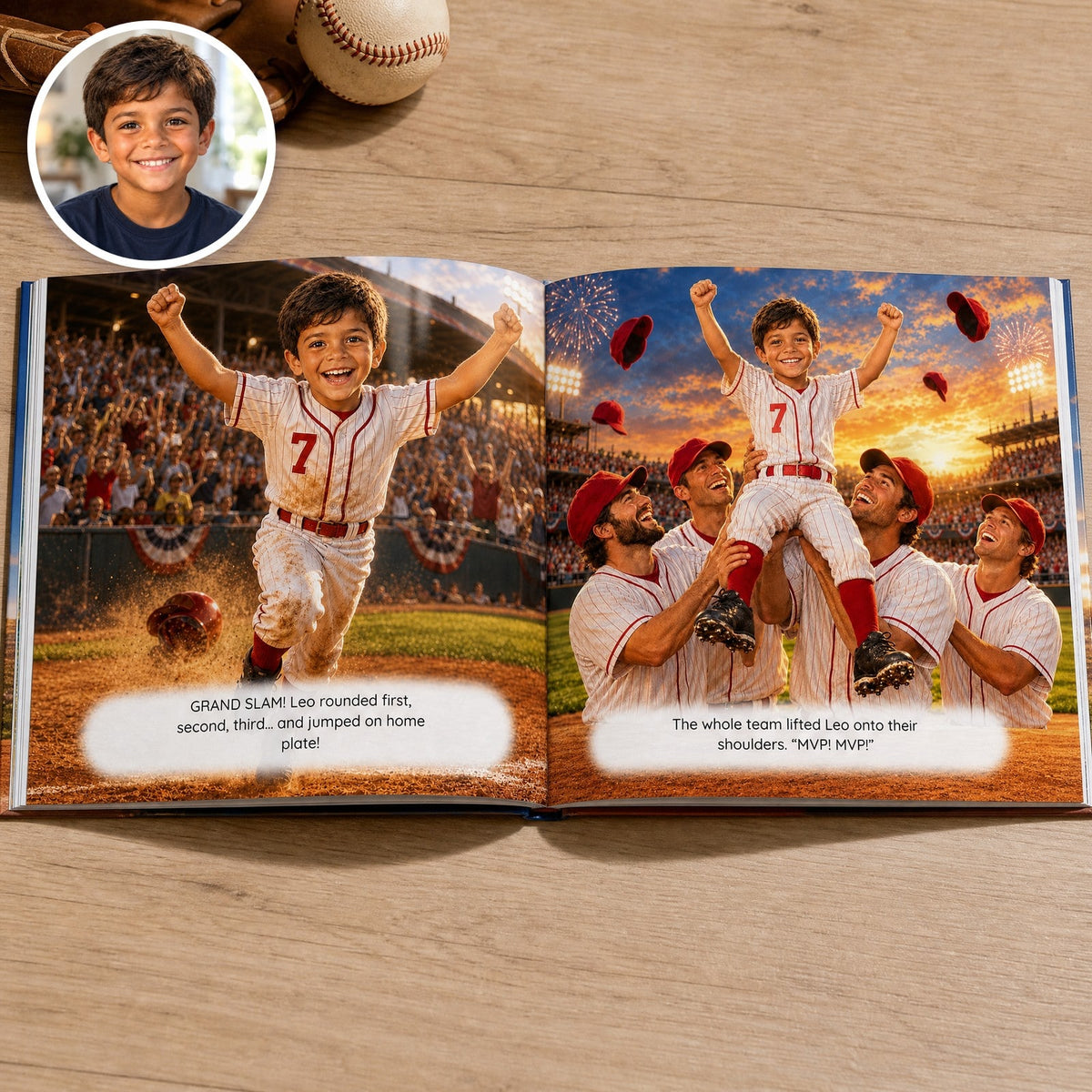 The same book with Leo: their face and their name