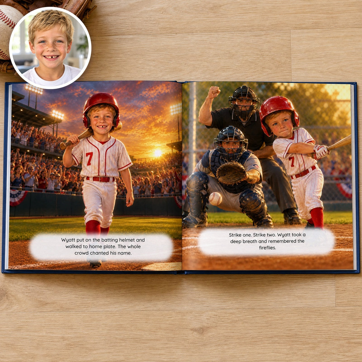 Open book: Wyatt’s story, with their photo