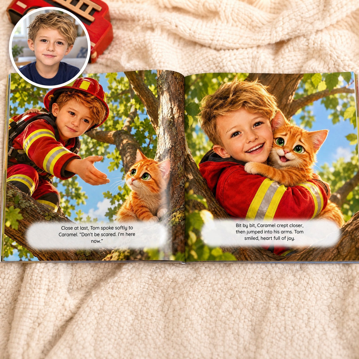 Open book: Tom’s story, with their photo