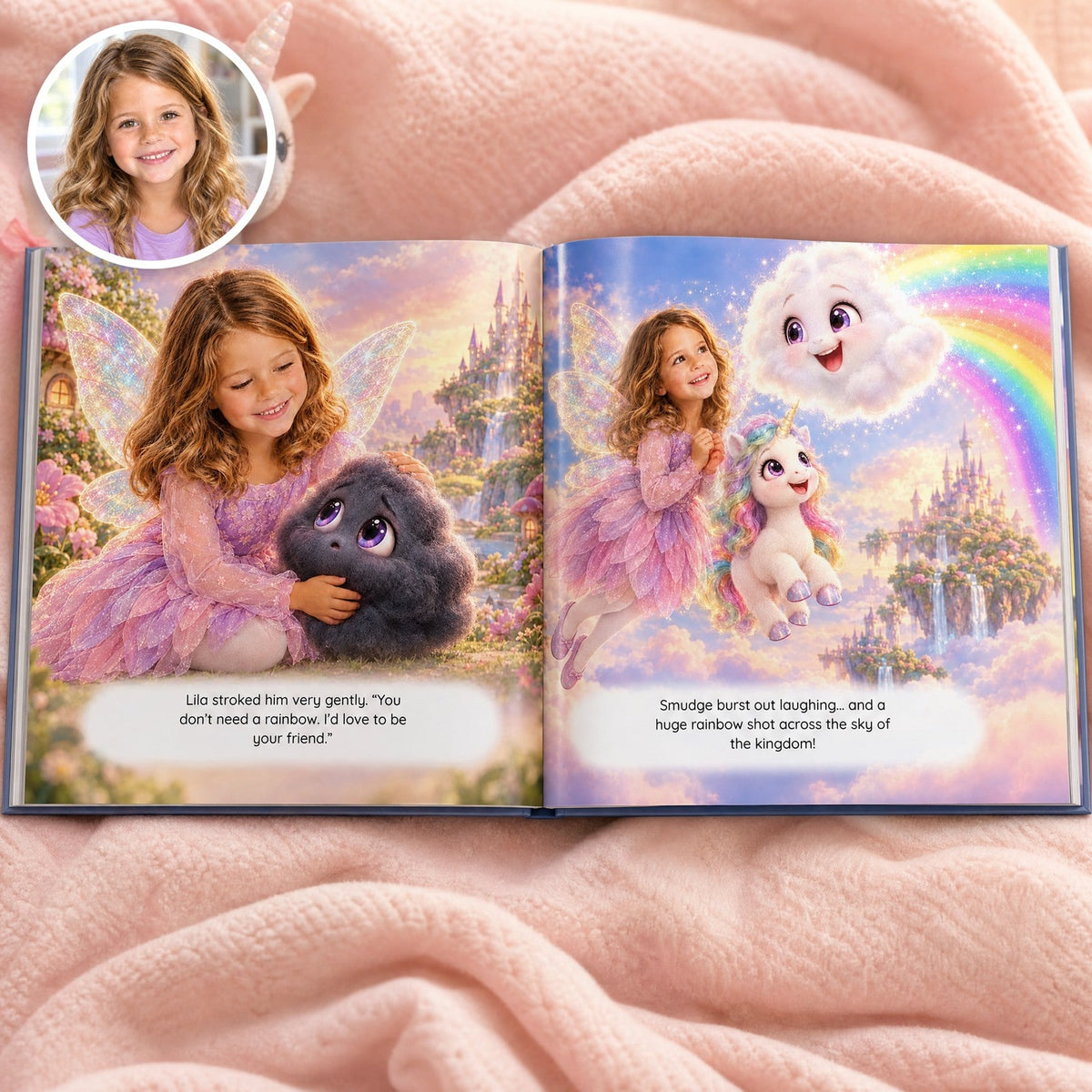 Open book: Lila’s story, with their photo