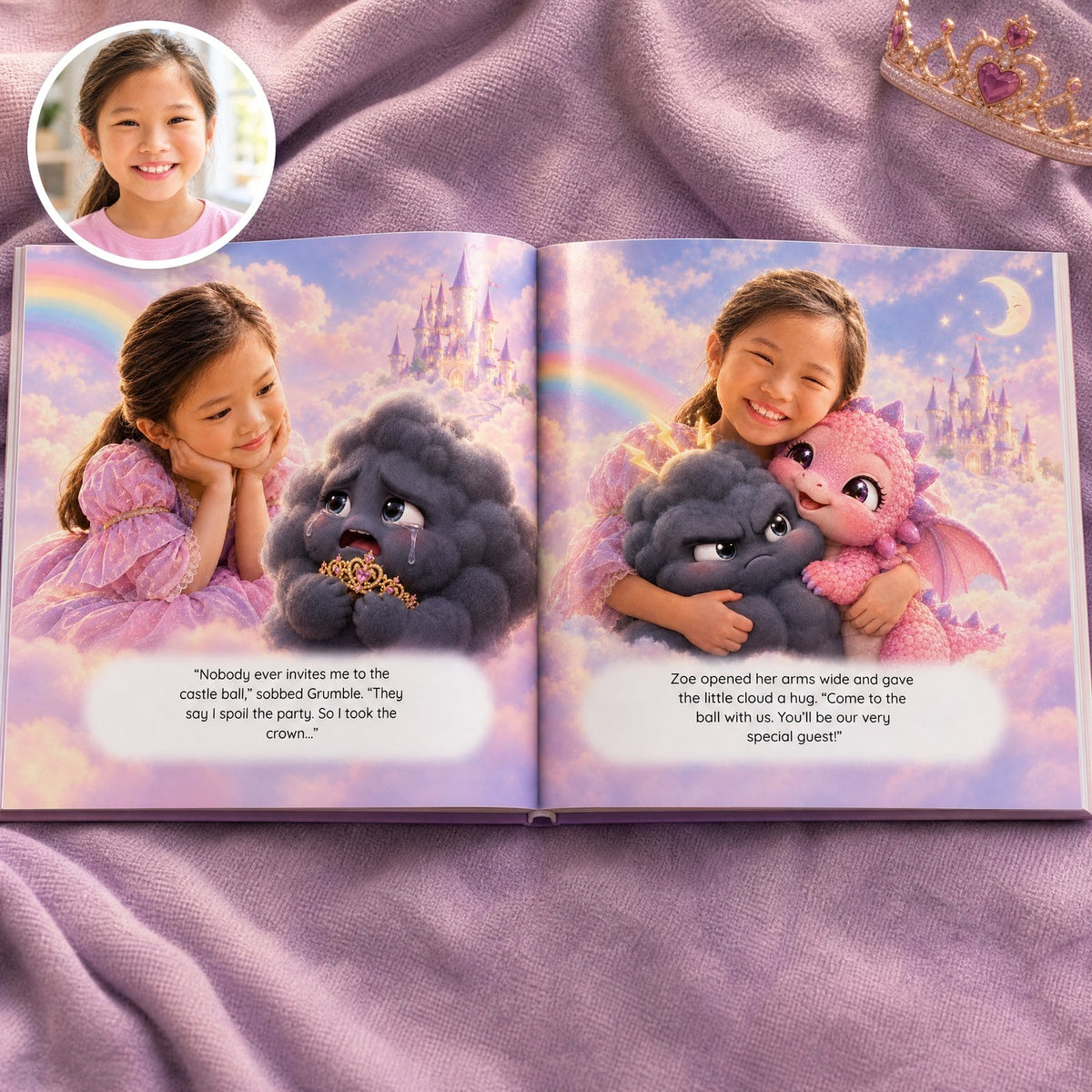 Open book: Zoe’s story, with their photo