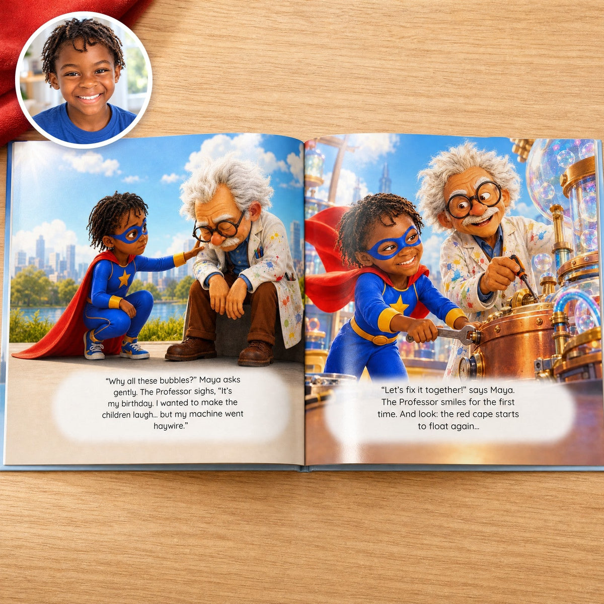 Open book: Maya’s story, with their photo