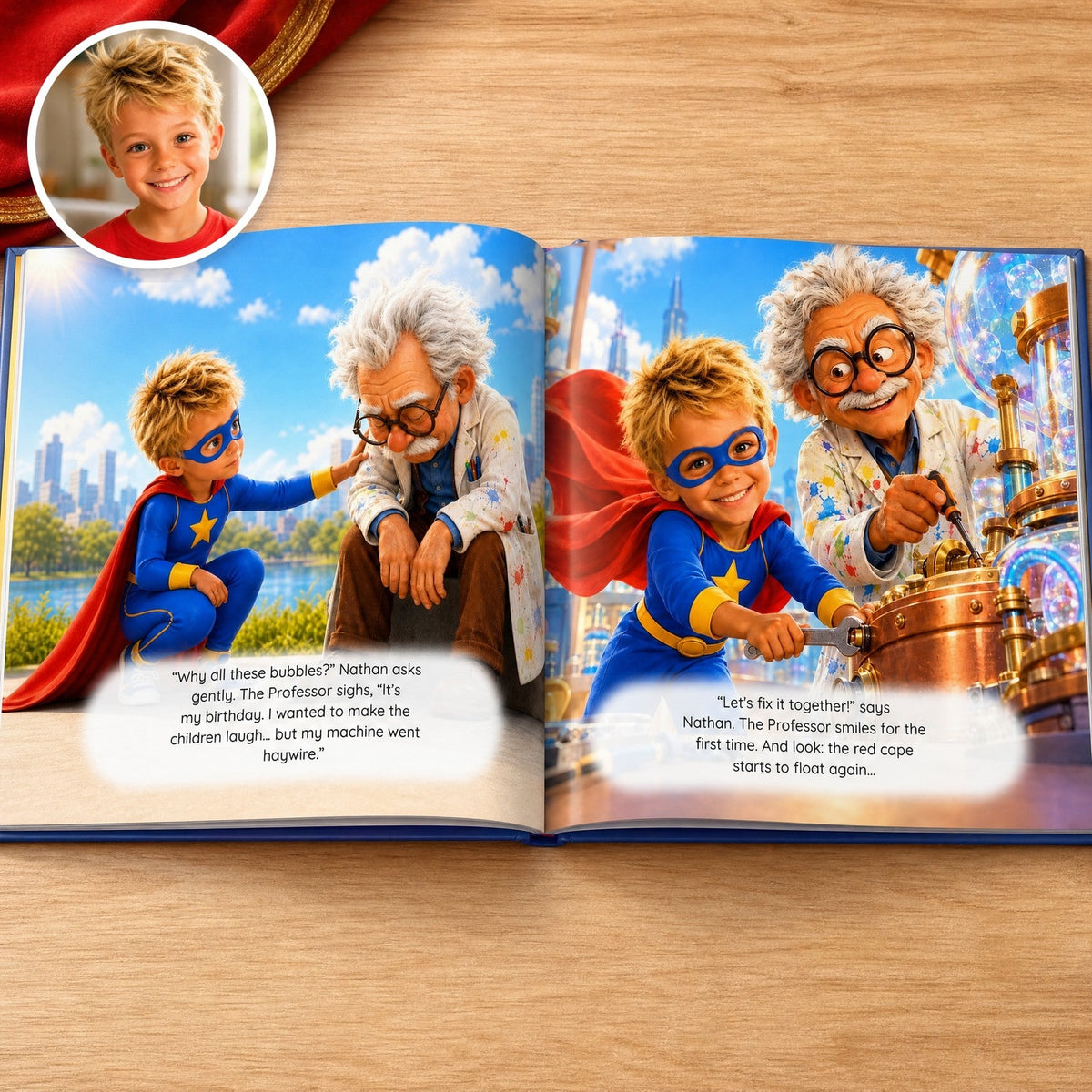 The same book with Nathan: their face and their name