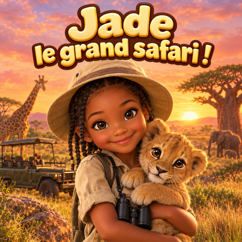 Couverture du livre personnalisé « Le Grand Safari »