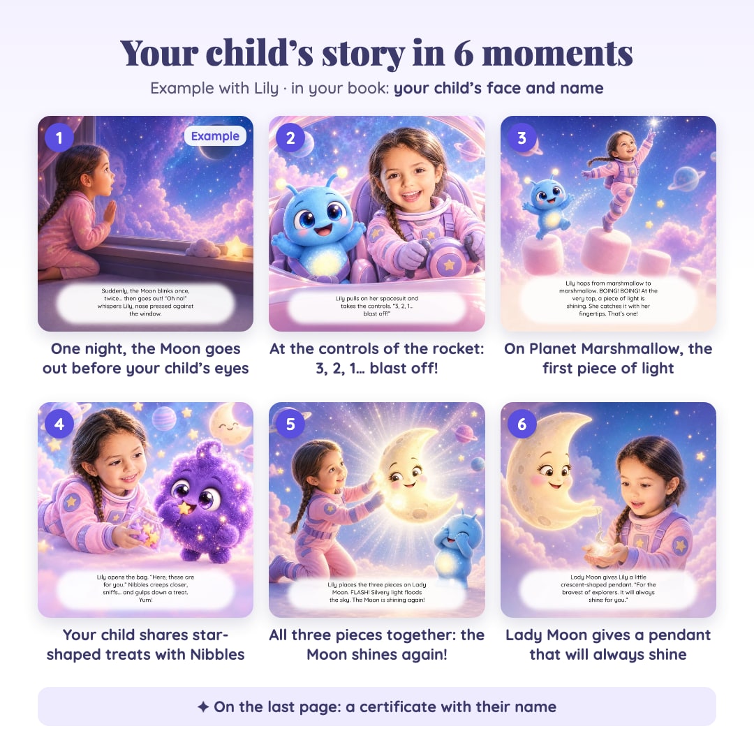 Nimora · story in 6 moments