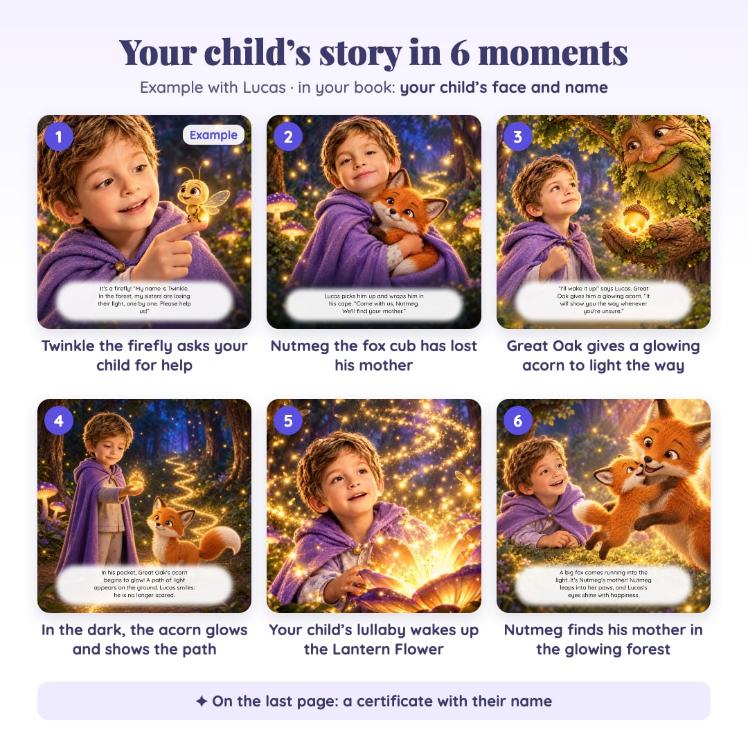Nimora · story in 6 moments