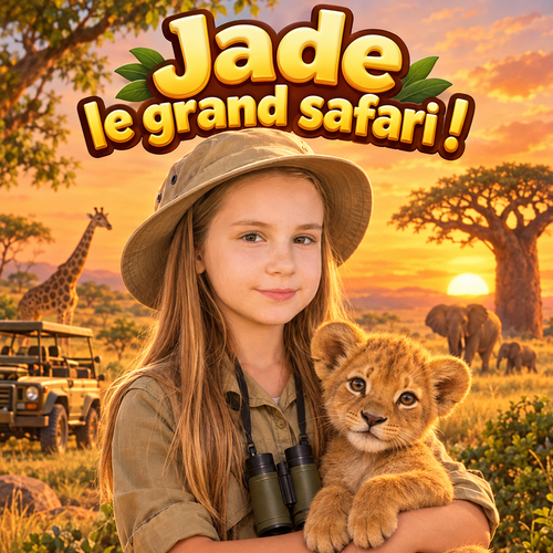 Couverture du livre personnalisé « Le Grand Safari »