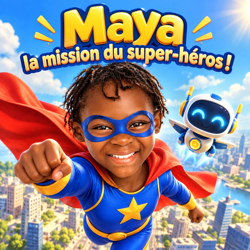 Couverture du livre personnalisé « La Mission du super-héros »